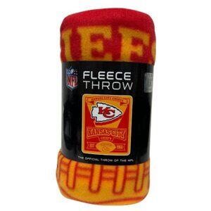 KANSAS CITY CHIEFS BLANKETS - 50"X60" FLEECE - MARQUEE STYLE